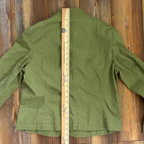 Talbots Utility Jacket in Olive Green Sz 12 - Picture 6 of 7